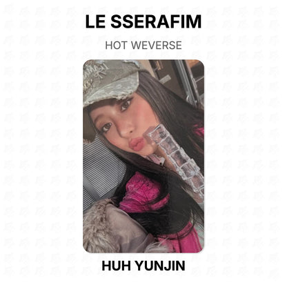 LE SSERAFIM HOT WEVERSE Official Photocard