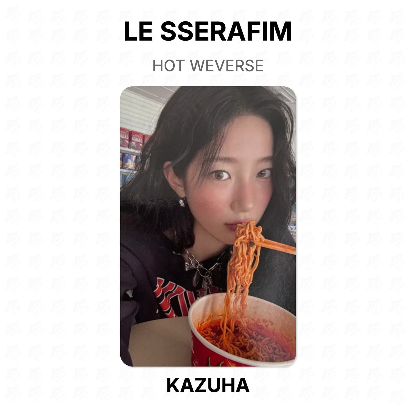 LE SSERAFIM HOT WEVERSE Official Photocard