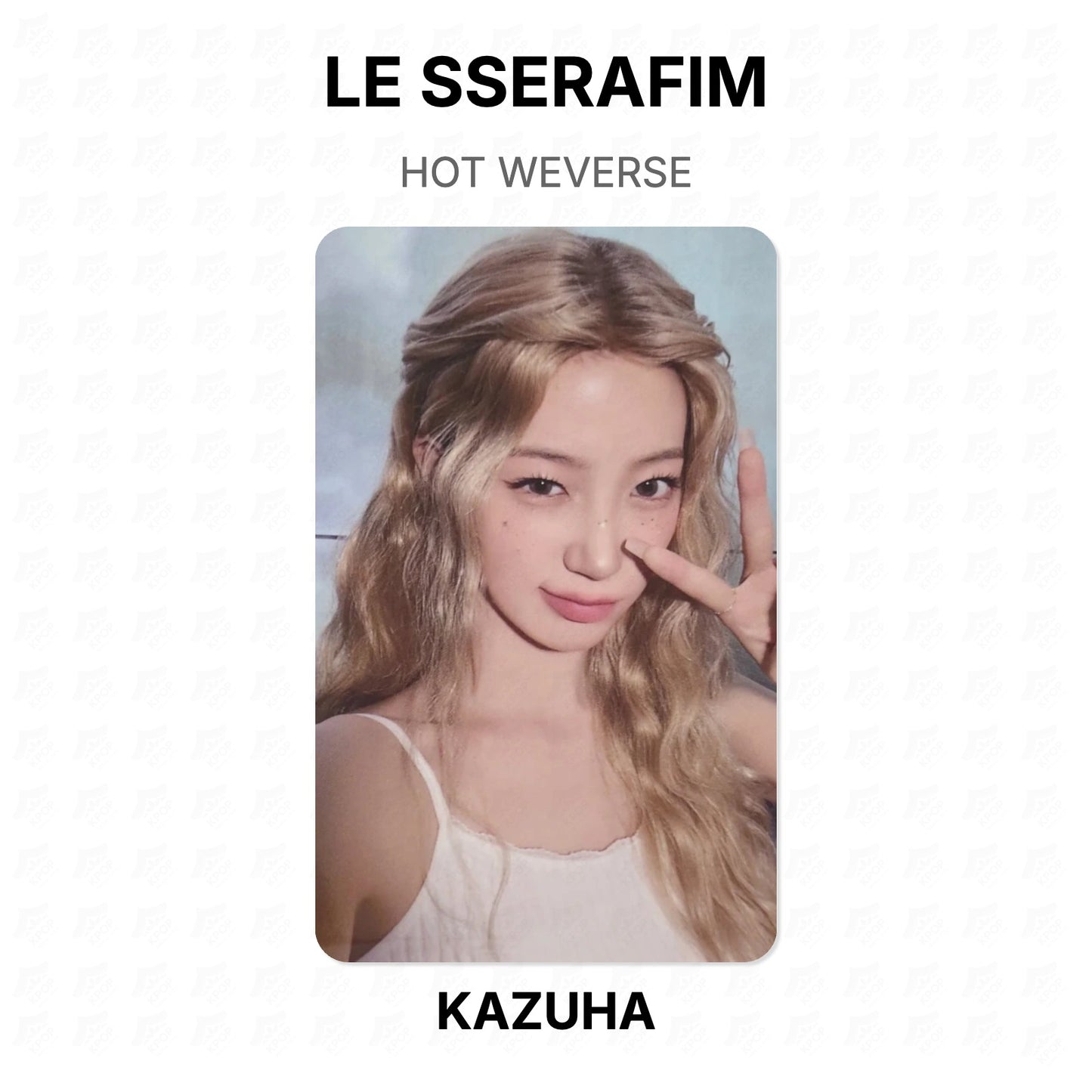 LE SSERAFIM HOT WEVERSE Official Photocard