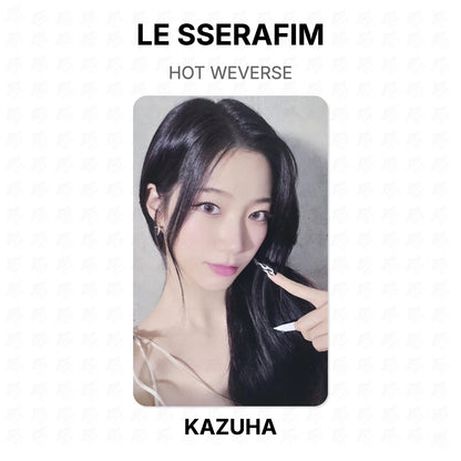 LE SSERAFIM HOT WEVERSE Official Photocard