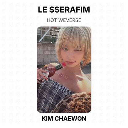 LE SSERAFIM HOT WEVERSE Official Photocard