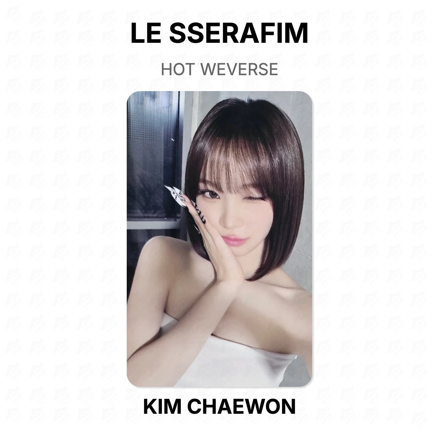 LE SSERAFIM HOT WEVERSE Official Photocard