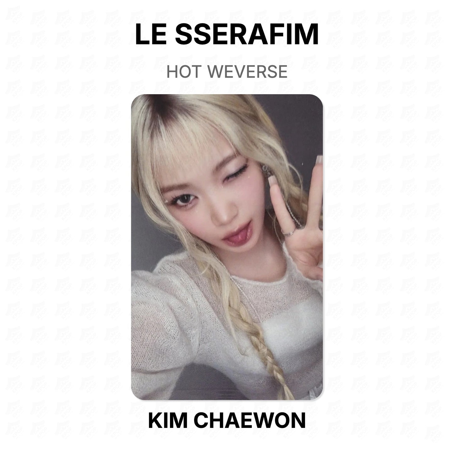 LE SSERAFIM HOT WEVERSE Official Photocard