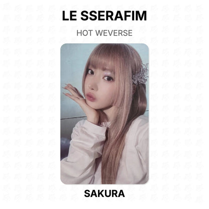 LE SSERAFIM HOT WEVERSE Official Photocard