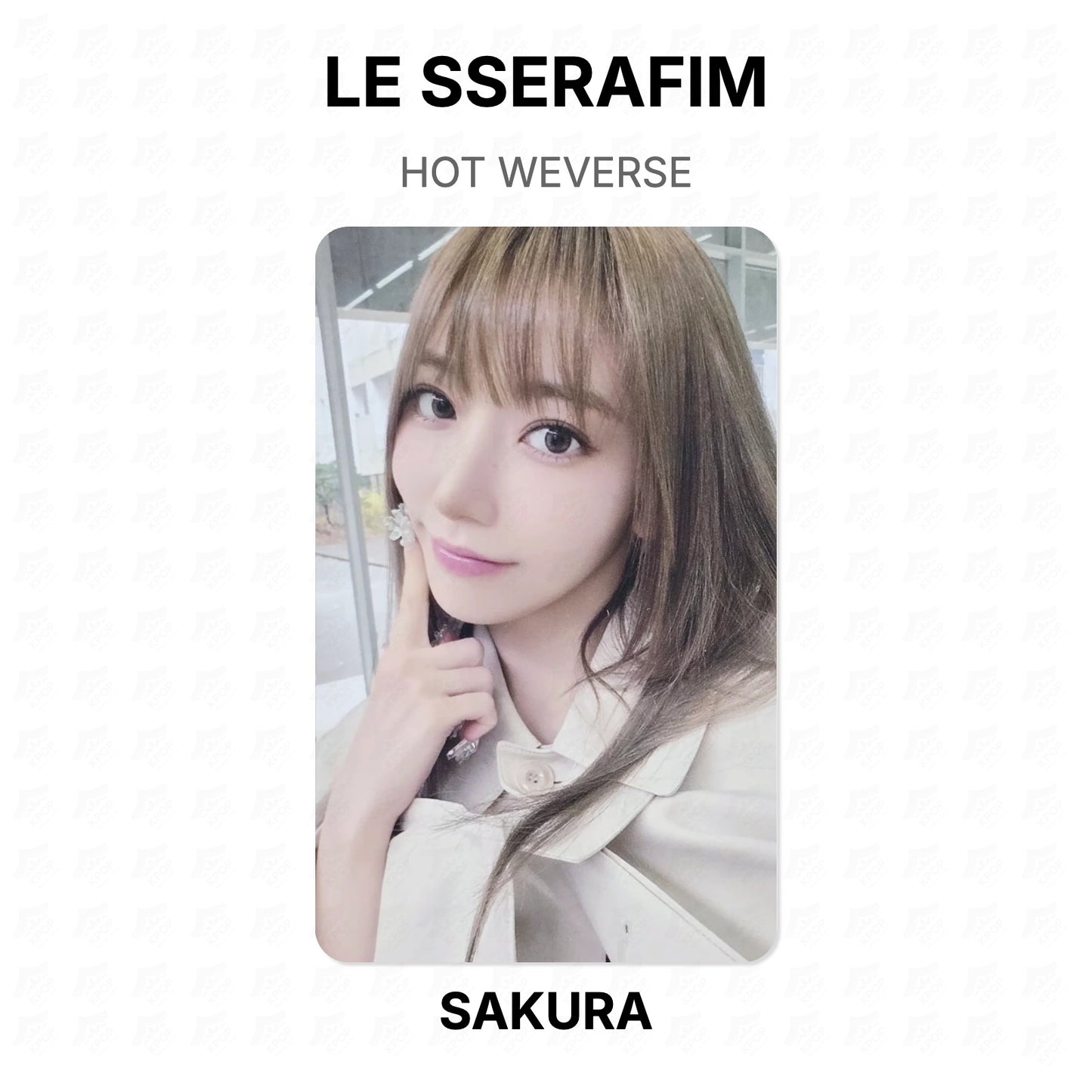 LE SSERAFIM HOT WEVERSE Official Photocard