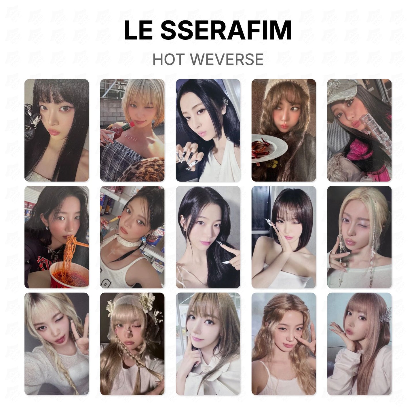 LE SSERAFIM HOT WEVERSE Official Photocard