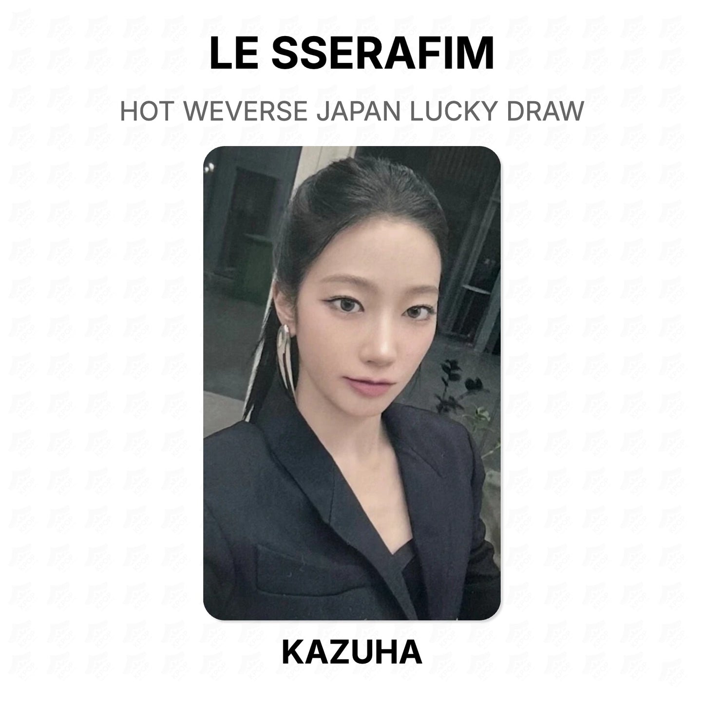 LE SSERAFIM HOT WEVERSE JAPAN LUCKY DRAW Official Photocard