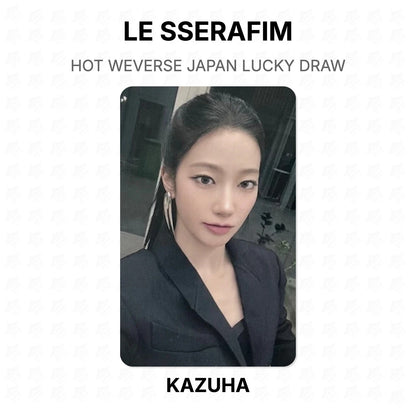 LE SSERAFIM HOT WEVERSE JAPAN LUCKY DRAW Official Photocard