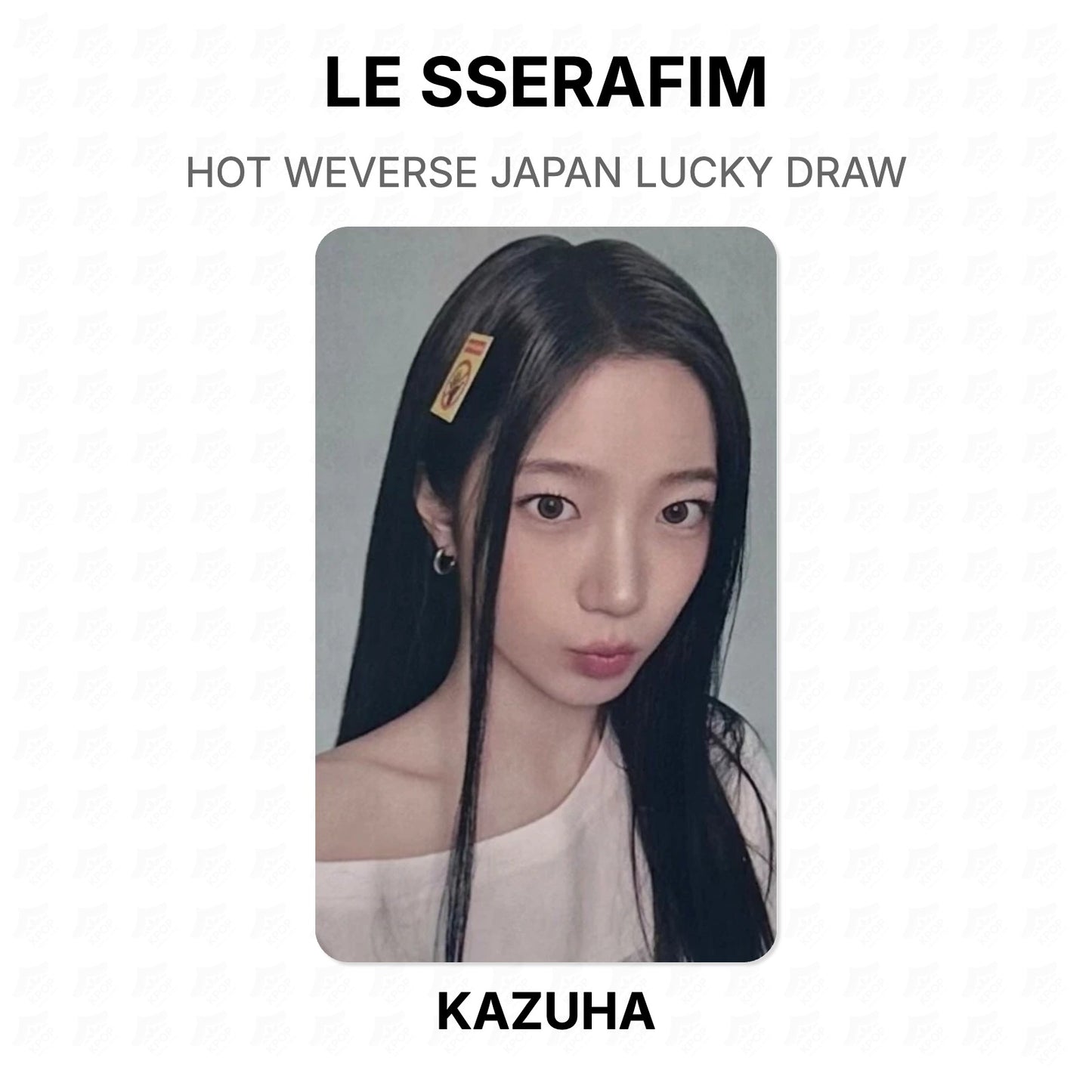 LE SSERAFIM HOT WEVERSE JAPAN LUCKY DRAW Official Photocard