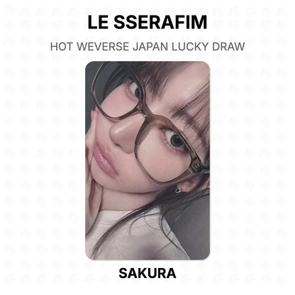 LE SSERAFIM HOT WEVERSE JAPAN LUCKY DRAW Official Photocard