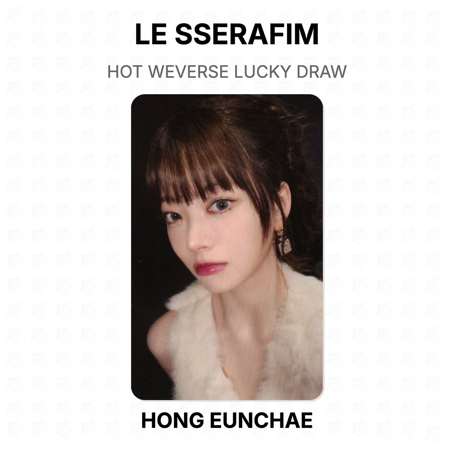 LE SSERAFIM HOT WEVERSE LUCKY DRAW Official Photocard