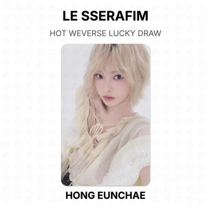 LE SSERAFIM HOT WEVERSE LUCKY DRAW Official Photocard