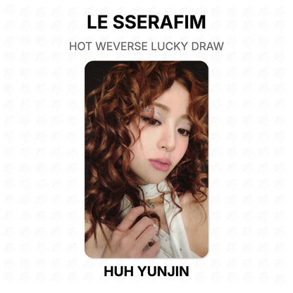 LE SSERAFIM HOT WEVERSE LUCKY DRAW Official Photocard