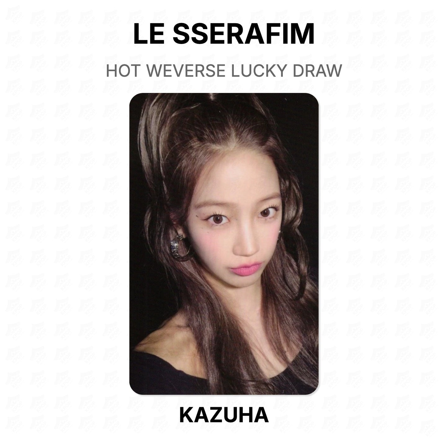 LE SSERAFIM HOT WEVERSE LUCKY DRAW Official Photocard