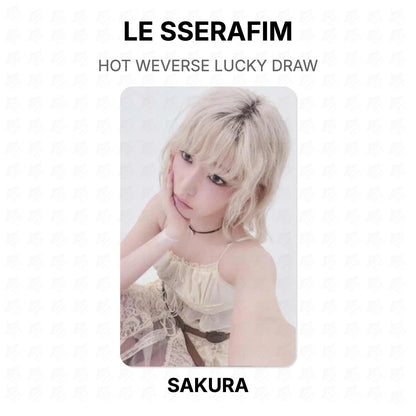 LE SSERAFIM HOT WEVERSE LUCKY DRAW Official Photocard