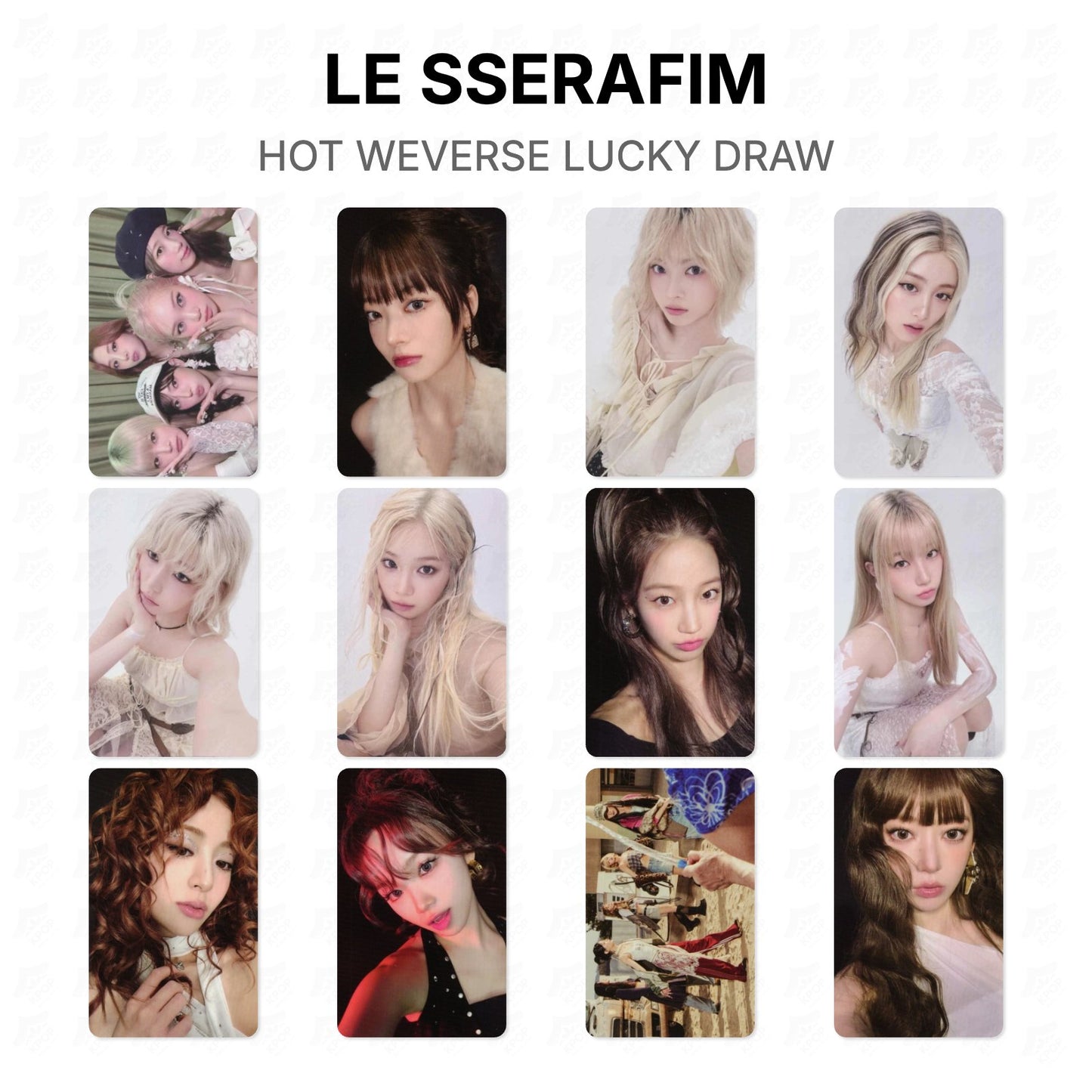 LE SSERAFIM HOT WEVERSE LUCKY DRAW Official Photocard