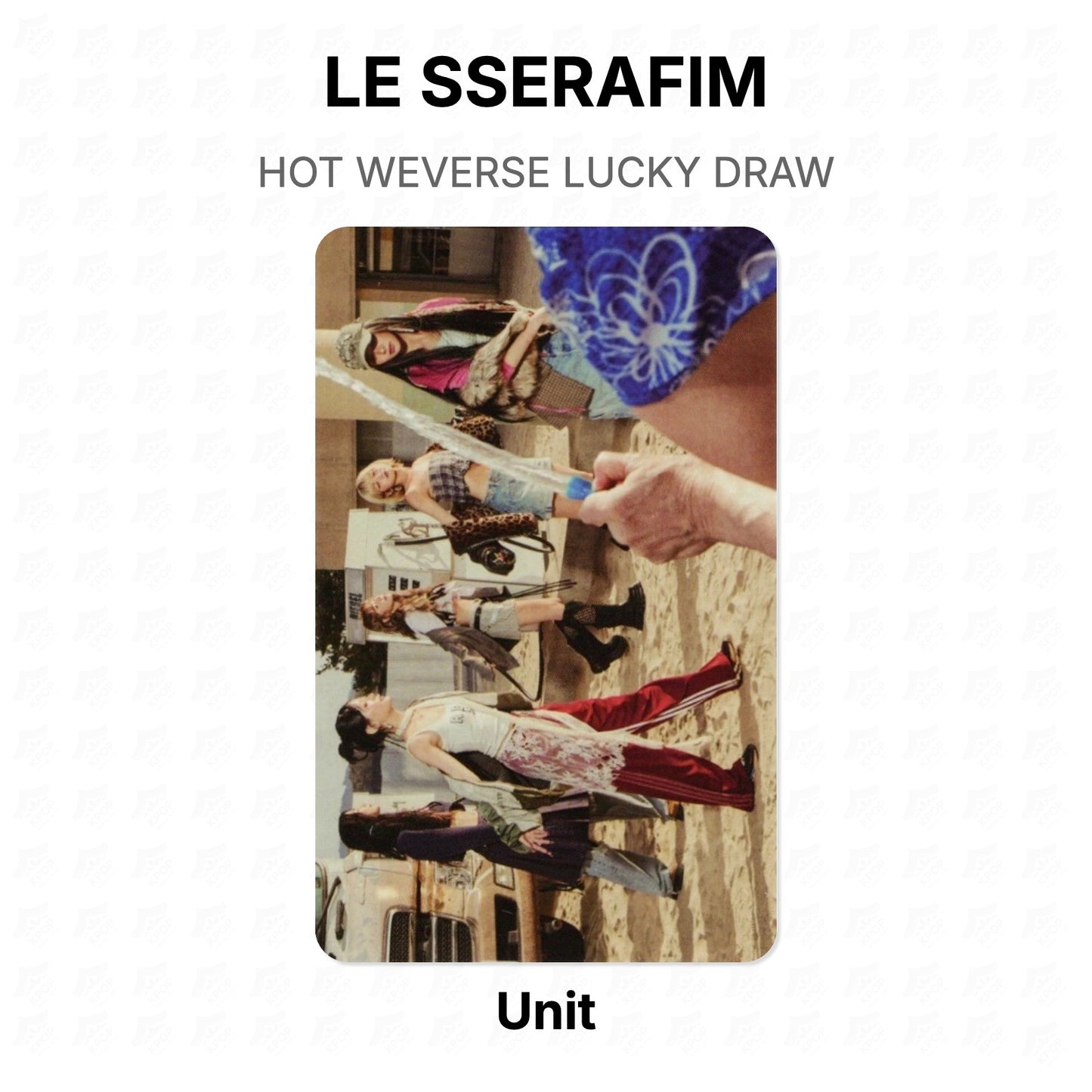LE SSERAFIM HOT WEVERSE LUCKY DRAW Official Photocard