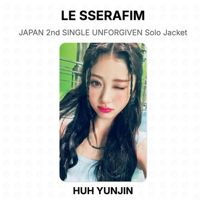 LE SSERAFIM JAPAN 2nd SINGLE UNFORGIVEN Solo Jacket Official Photocard