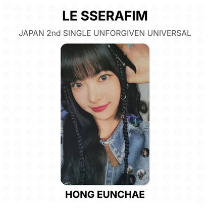 LE SSERAFIM JAPAN 2nd SINGLE UNFORGIVEN UNIVERSAL Official Photocard