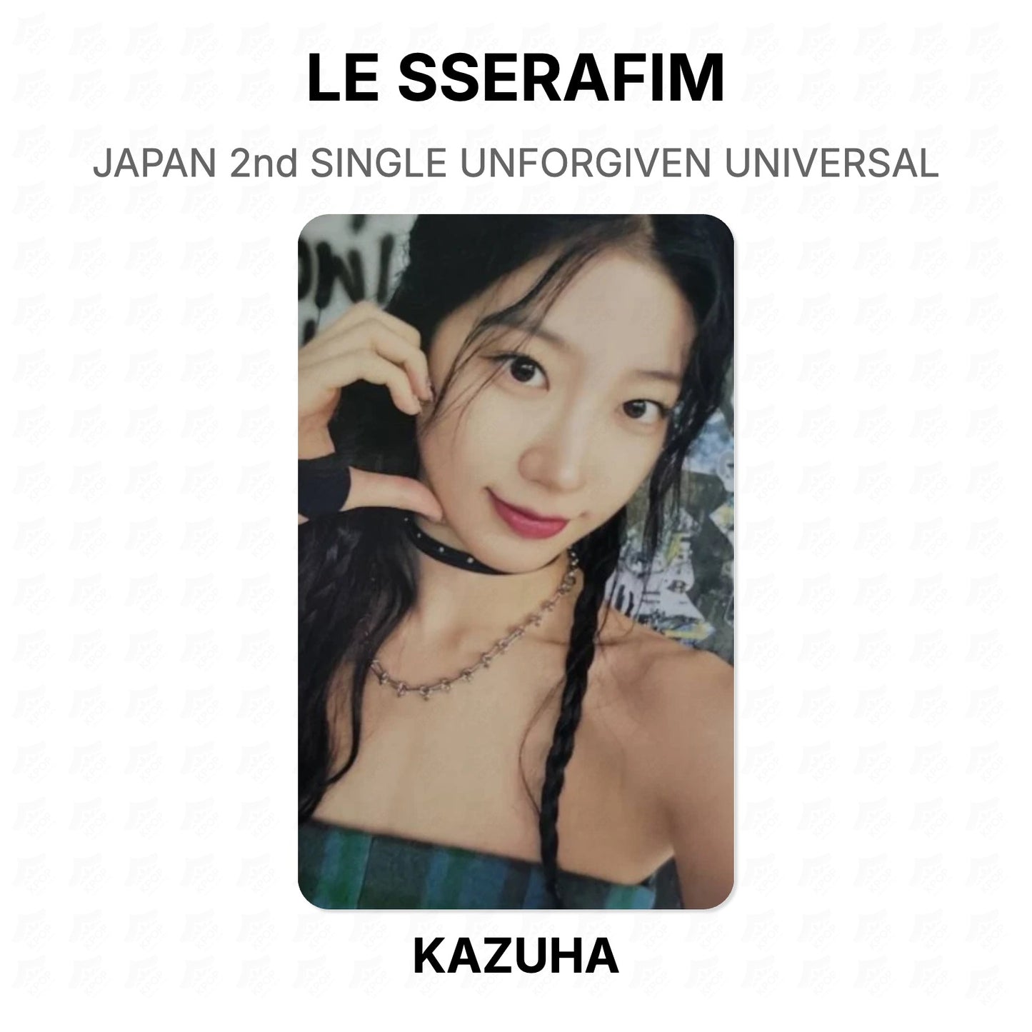 LE SSERAFIM JAPAN 2nd SINGLE UNFORGIVEN UNIVERSAL Official Photocard