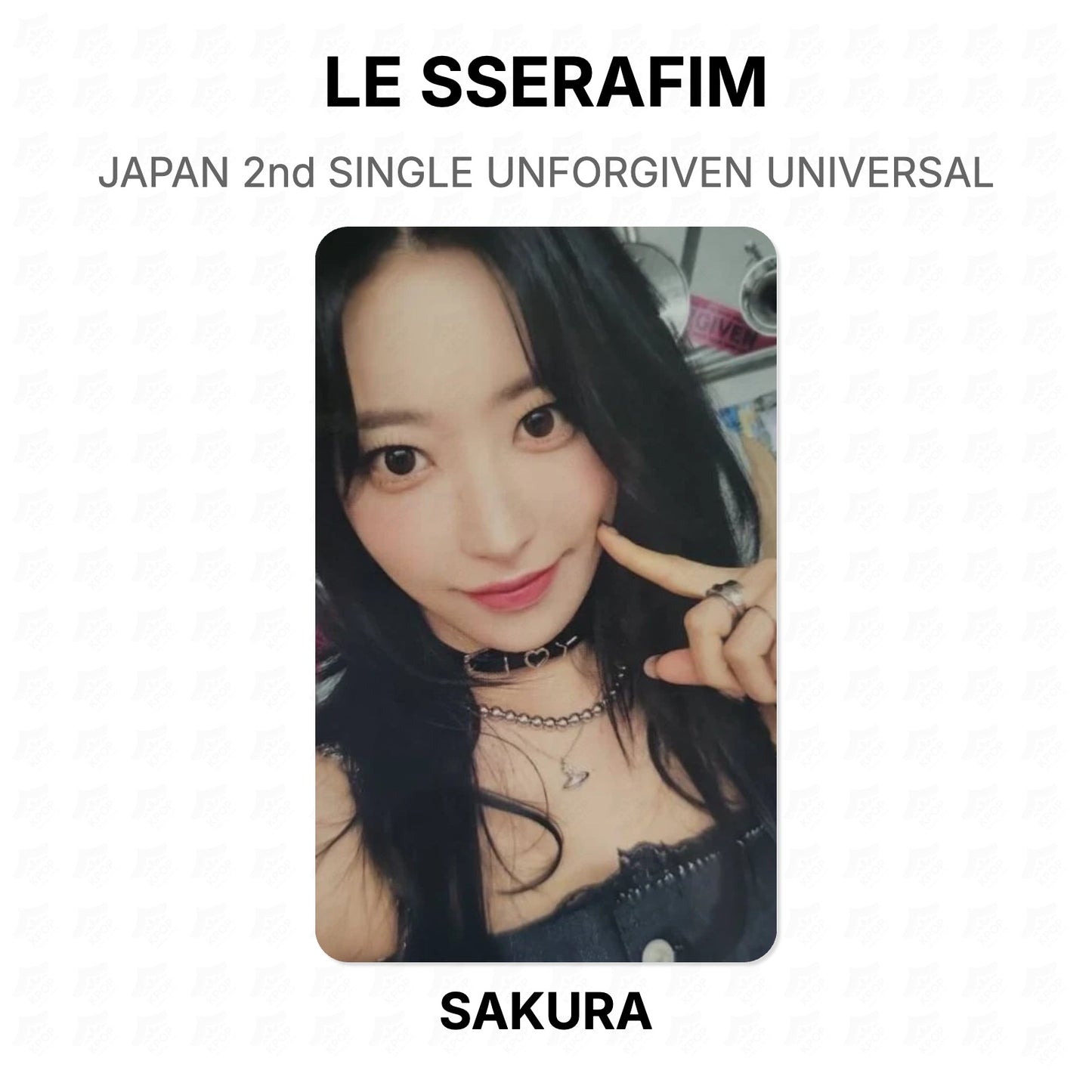 LE SSERAFIM JAPAN 2nd SINGLE UNFORGIVEN UNIVERSAL Official Photocard