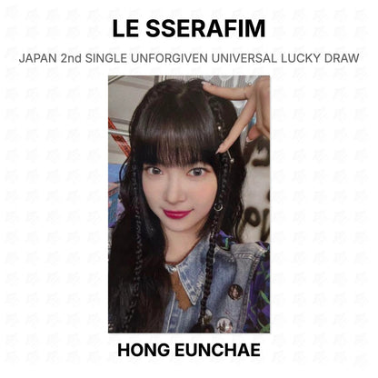 LE SSERAFIM JAPAN 2nd SINGLE UNFORGIVEN UNIVERSAL LUCKY DRAW Official Photocard