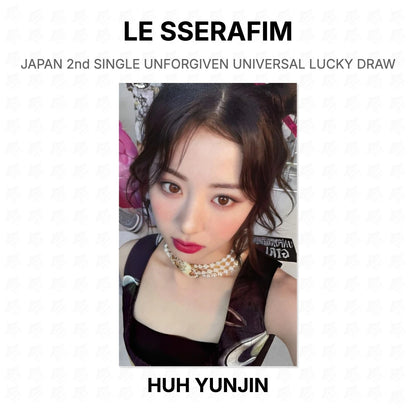 LE SSERAFIM JAPAN 2nd SINGLE UNFORGIVEN UNIVERSAL LUCKY DRAW Official Photocard