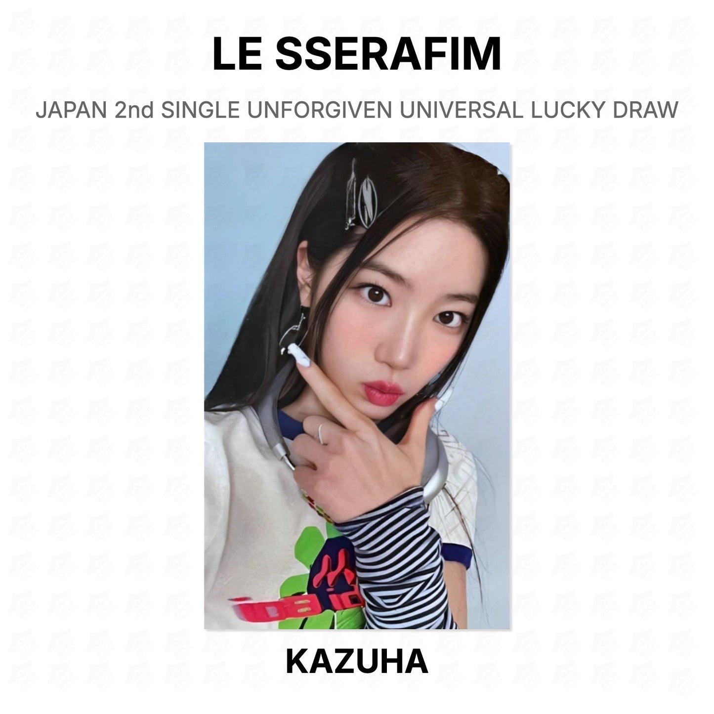 LE SSERAFIM JAPAN 2nd SINGLE UNFORGIVEN UNIVERSAL LUCKY DRAW Official Photocard