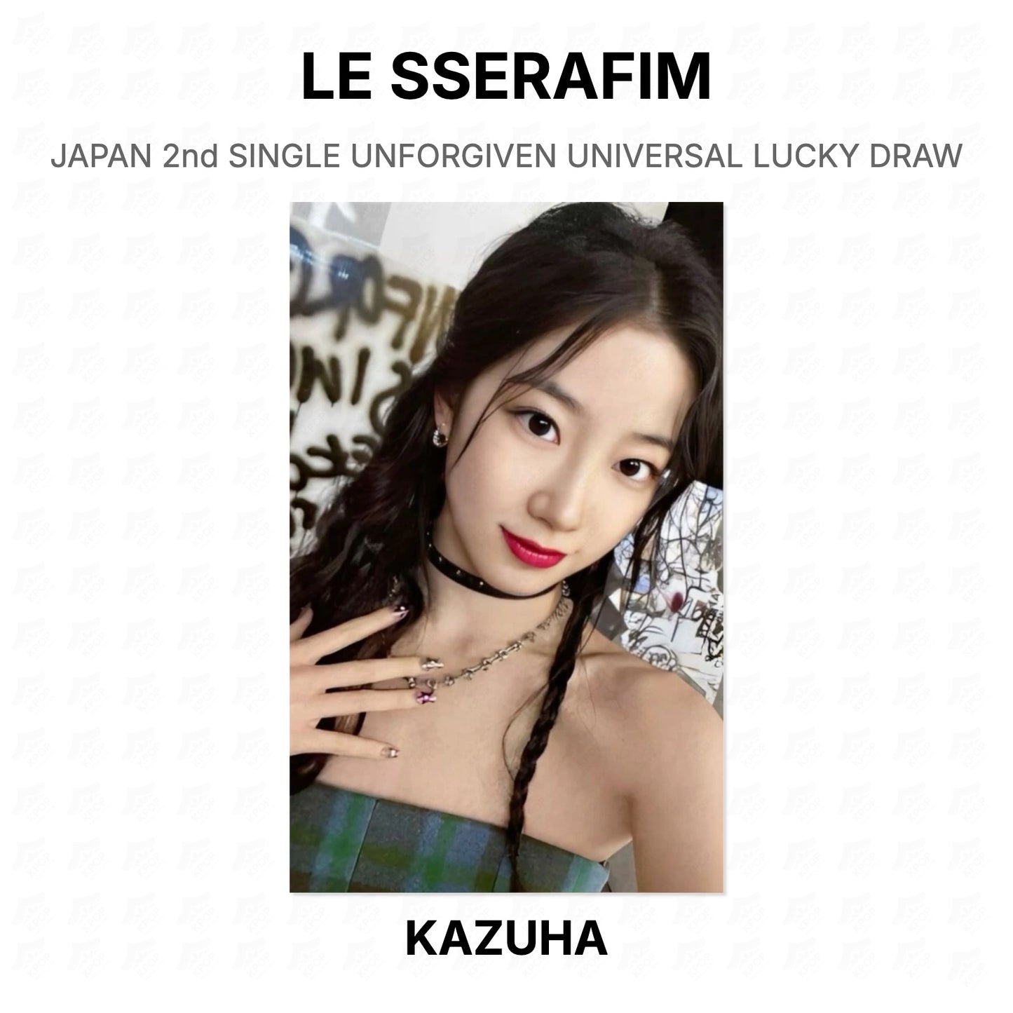 LE SSERAFIM JAPAN 2nd SINGLE UNFORGIVEN UNIVERSAL LUCKY DRAW Official Photocard