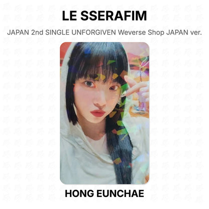 LE SSERAFIM JAPAN 2nd SINGLE UNFORGIVEN Weverse Shop JAPAN ver. Official Photocard