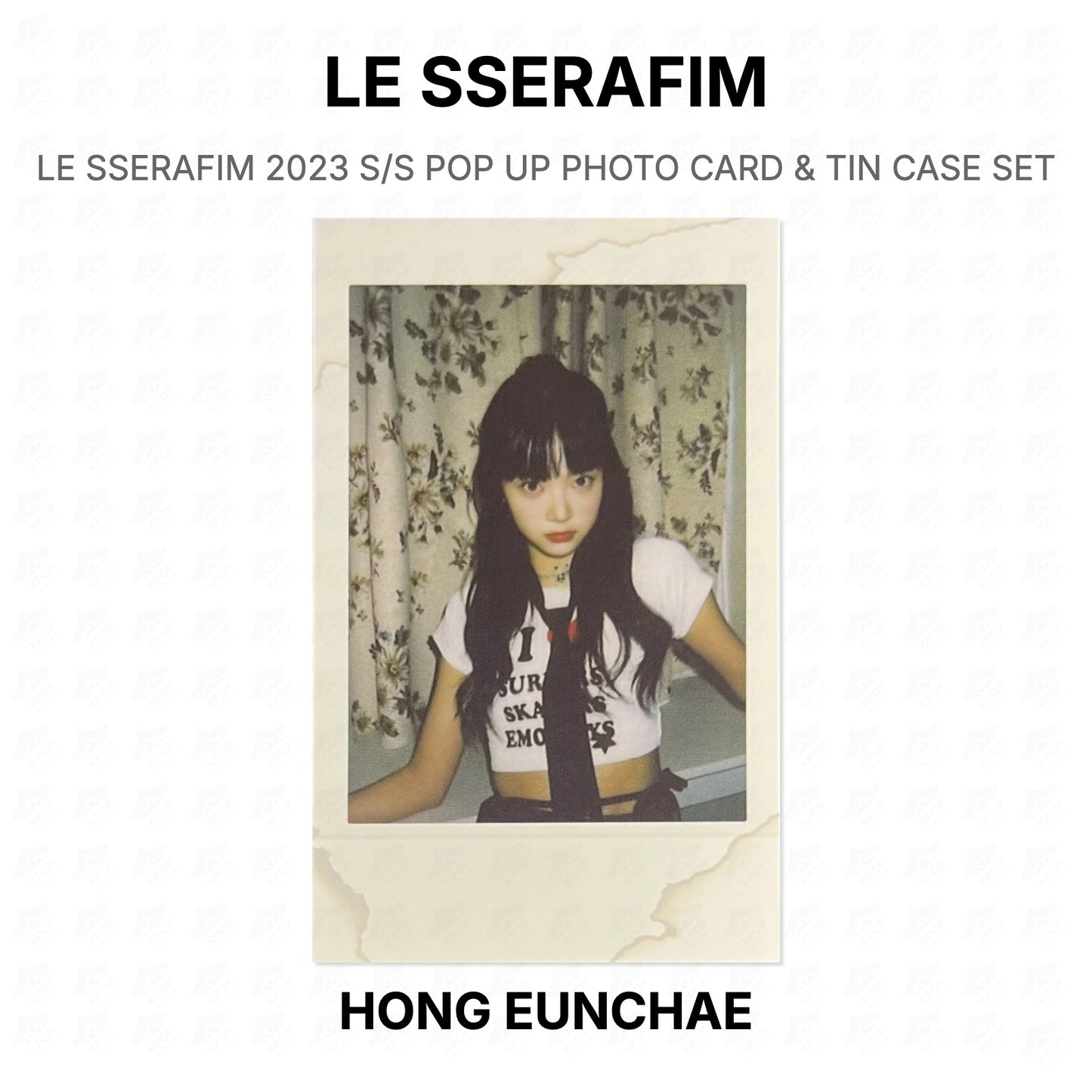 LE SSERAFIM 2023 S/S POP UP PHOTO CARD & TIN CASE SET Official Photocard
