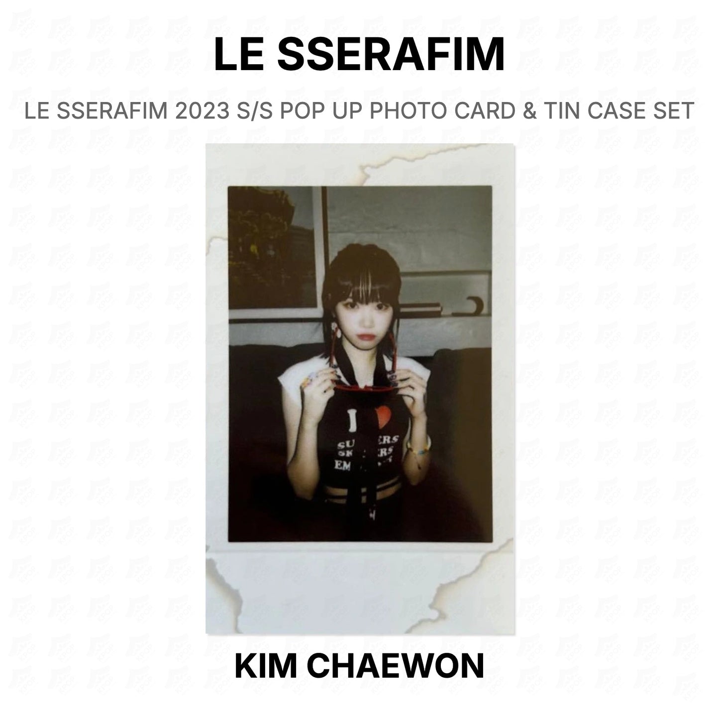 LE SSERAFIM 2023 S/S POP UP PHOTO CARD & TIN CASE SET Official Photocard