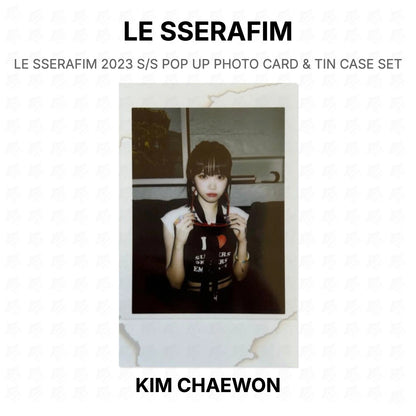 LE SSERAFIM 2023 S/S POP UP PHOTO CARD & TIN CASE SET Official Photocard