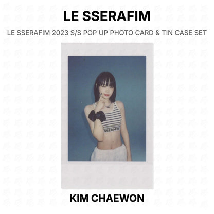 LE SSERAFIM 2023 S/S POP UP PHOTO CARD & TIN CASE SET Official Photocard