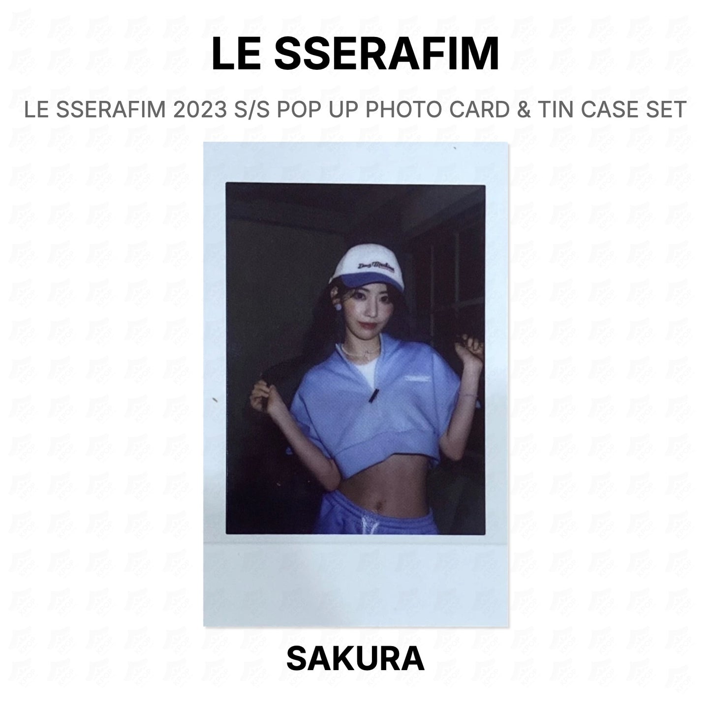 LE SSERAFIM 2023 S/S POP UP PHOTO CARD & TIN CASE SET Official Photocard