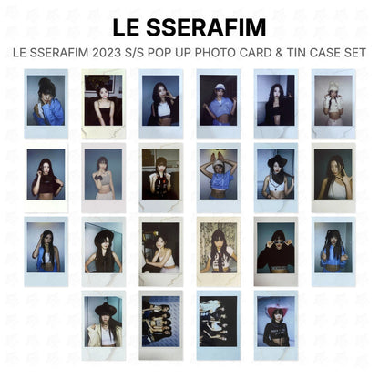 LE SSERAFIM 2023 S/S POP UP PHOTO CARD & TIN CASE SET Official Photocard