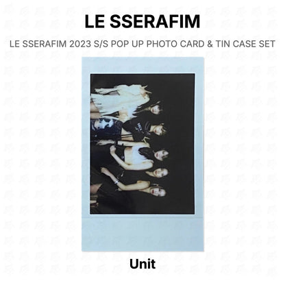 LE SSERAFIM 2023 S/S POP UP PHOTO CARD & TIN CASE SET Official Photocard
