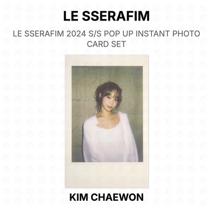 LE SSERAFIM 2024 S/S POP UP INSTANT PHOTO CARD SET Official Photocard