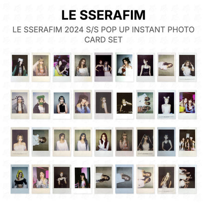 LE SSERAFIM 2024 S/S POP UP INSTANT PHOTO CARD SET Official Photocard