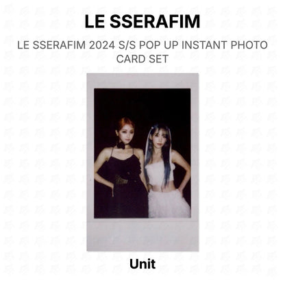 LE SSERAFIM 2024 S/S POP UP INSTANT PHOTO CARD SET Official Photocard
