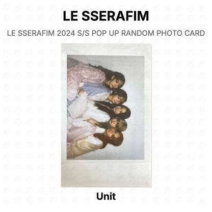 LE SSERAFIM 2024 S/S POP UP RANDOM PHOTO CARD Official Photocard