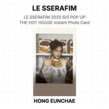 LE SSERAFIM 2025 S/S POP UP THE HOT HOUSE Instant Photo Card Official Photocard