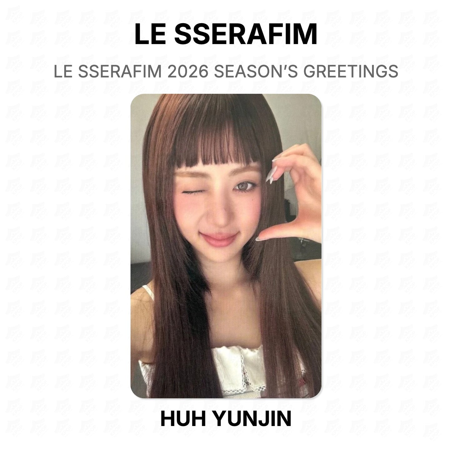 LE SSERAFIM 2026 SEASON’S GREETINGS Official Photocard