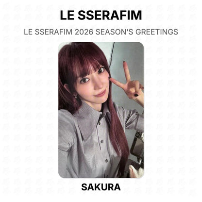 LE SSERAFIM 2026 SEASON’S GREETINGS Official Photocard