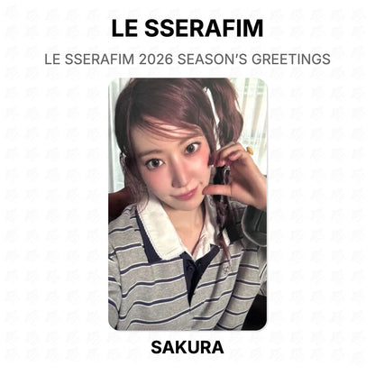 LE SSERAFIM 2026 SEASON’S GREETINGS Official Photocard