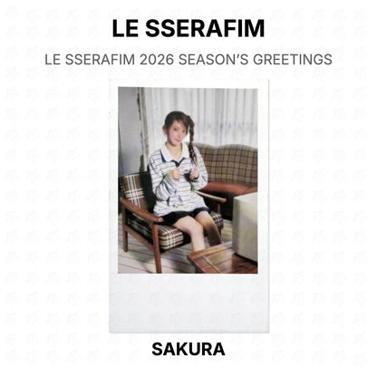 LE SSERAFIM 2026 SEASON’S GREETINGS Official Photocard