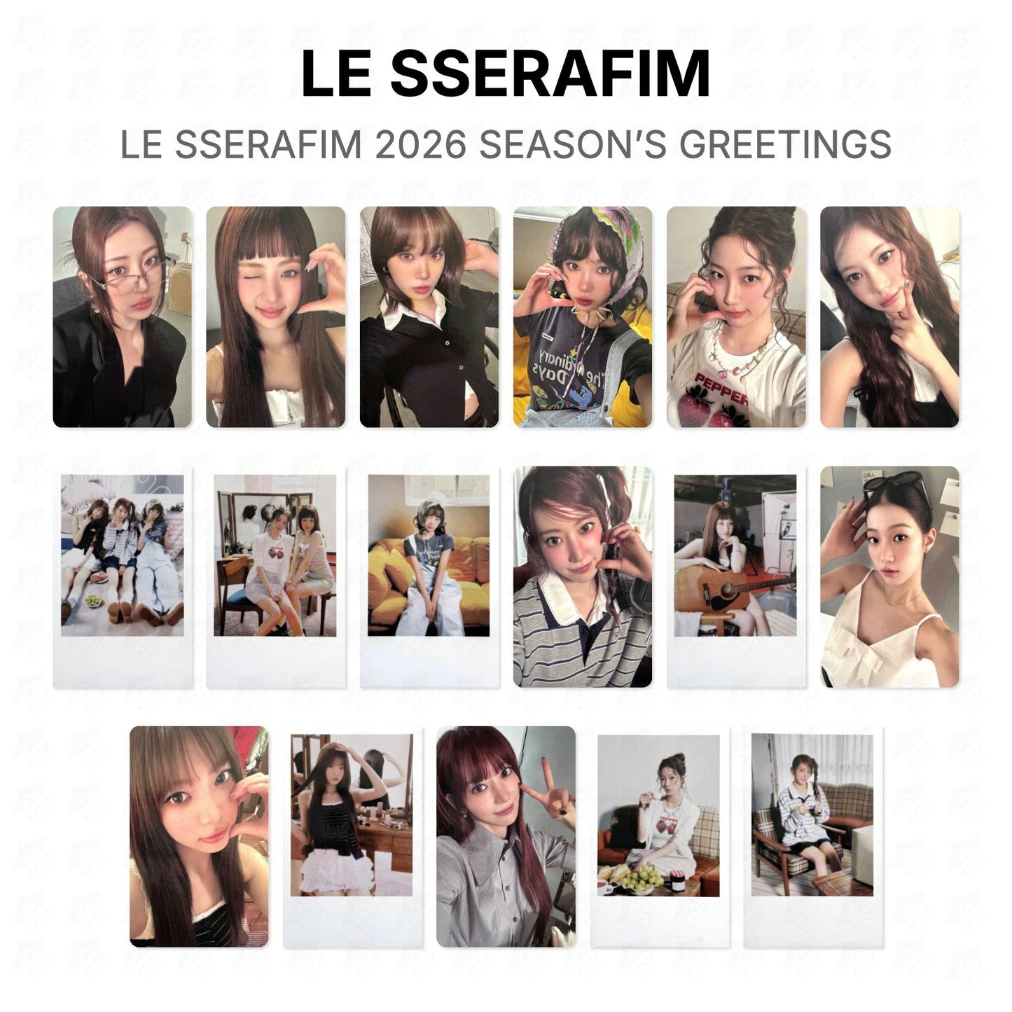 LE SSERAFIM 2026 SEASON’S GREETINGS Official Photocard