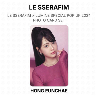 LE SSERAFIM × LUMINE SPECIAL POP UP 2024 PHOTO CARD SET Official Photocard