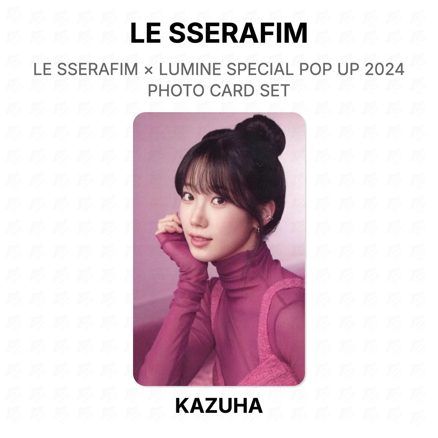 LE SSERAFIM × LUMINE SPECIAL POP UP 2024 PHOTO CARD SET Official Photocard