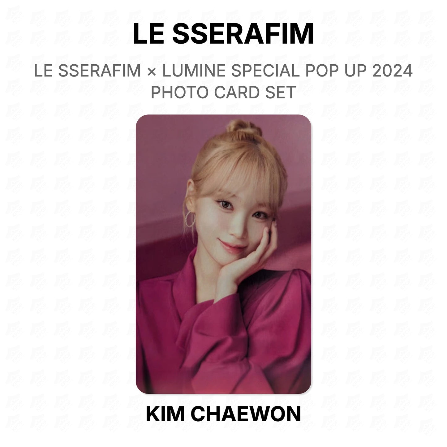 LE SSERAFIM × LUMINE SPECIAL POP UP 2024 PHOTO CARD SET Official Photocard